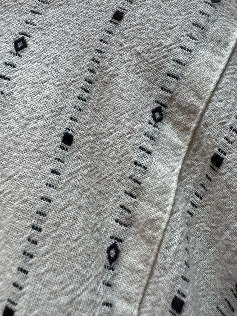 Casual Button-Front White Stripe Midi Dress with Tie Waist - Picture 6 of 7